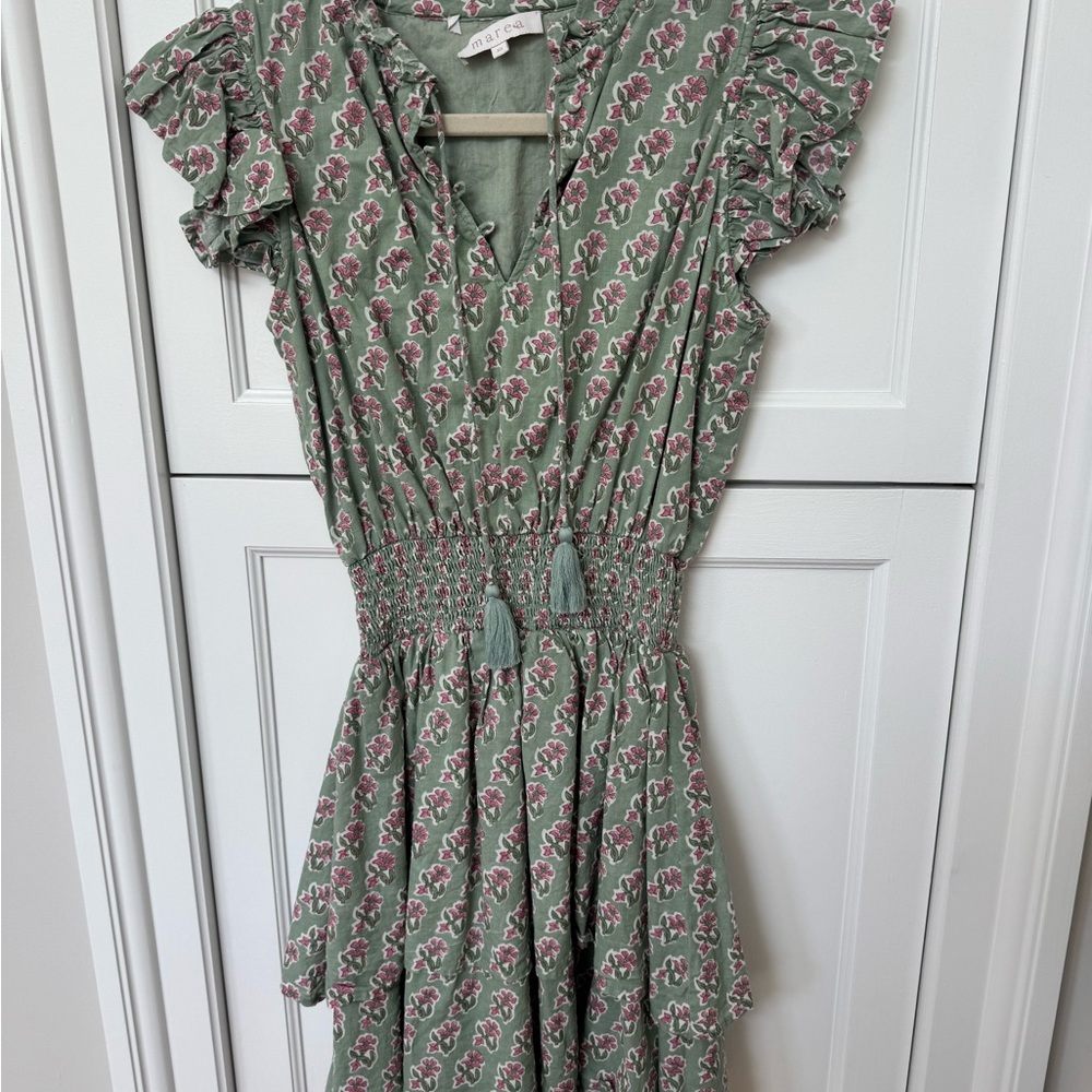 Marea Floral Ruffle Sleeve Dress